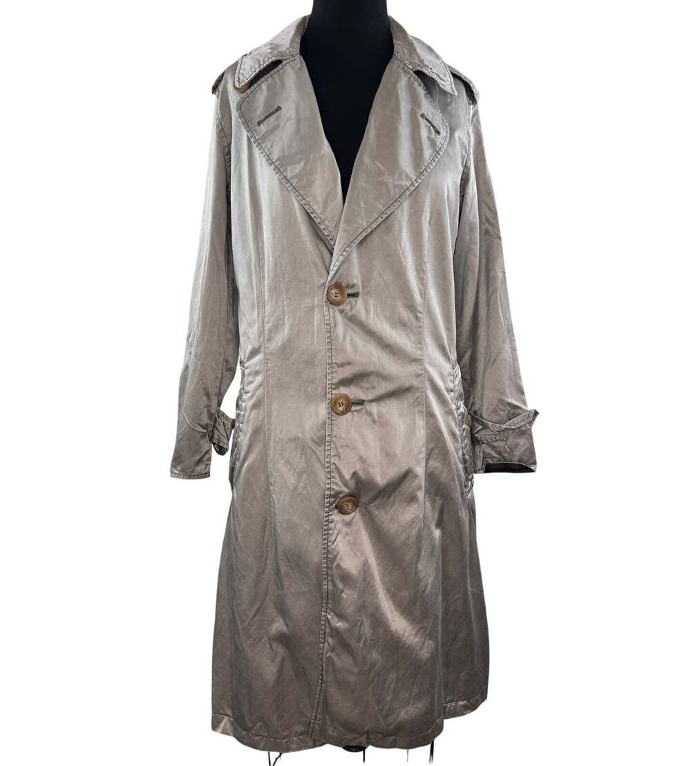 JAPAN Le Grand Bleu L.G,B Maniac Corp Rockstar Gray Silver Trench Coat Jacket 2